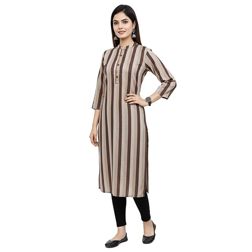 South Cotton Fabric Long Kurti - Feature: Quick Dry