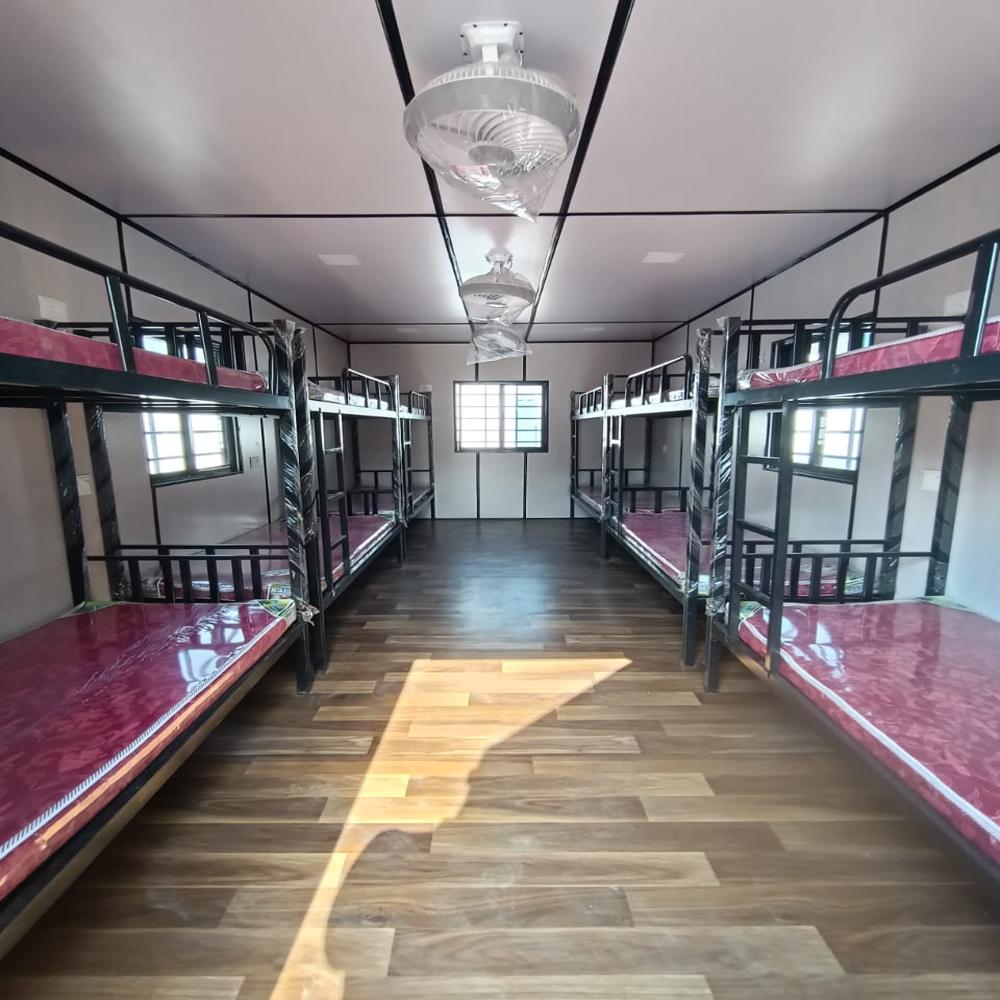 Industrial Accommodation Cabin - Container Material, Steel Doors, Customizable Layout | Optimal Comfort, Quick Assembly, Durable And Resilient