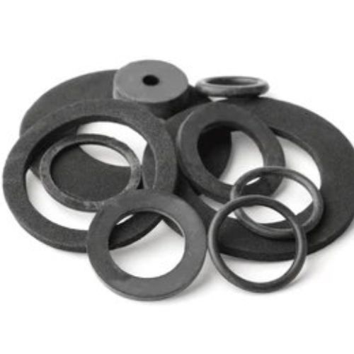 Industrial Grade Rubber Flange Gaskets - Color: Black