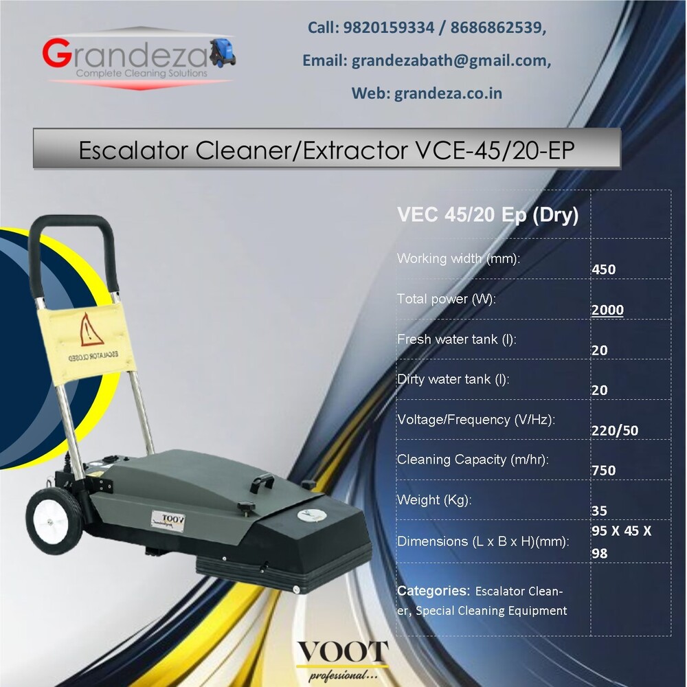 VOOT Escalator Cleaner/Extractor VCE-45/20-EP