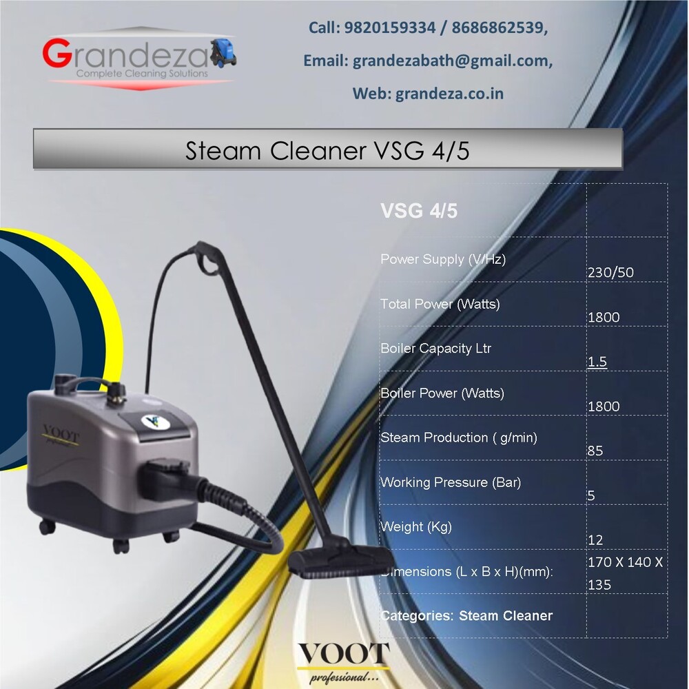 VOOT Steam Carpet Cleaner/Extractor VCE-30/1-E