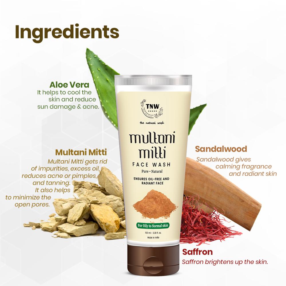 TNW-The Natural Wash Multani Mitti Face Wash for Oily Skin