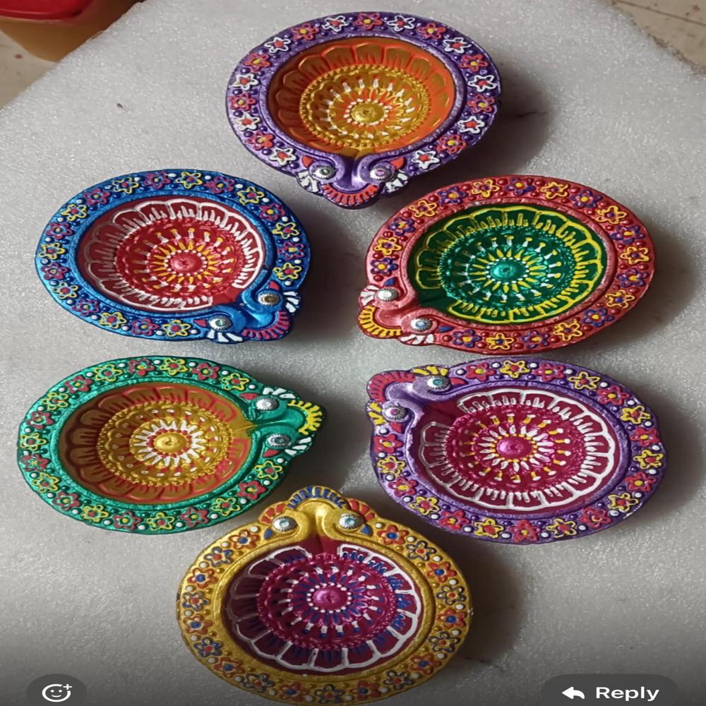 Plain Decorative Diya - Color: Various Available