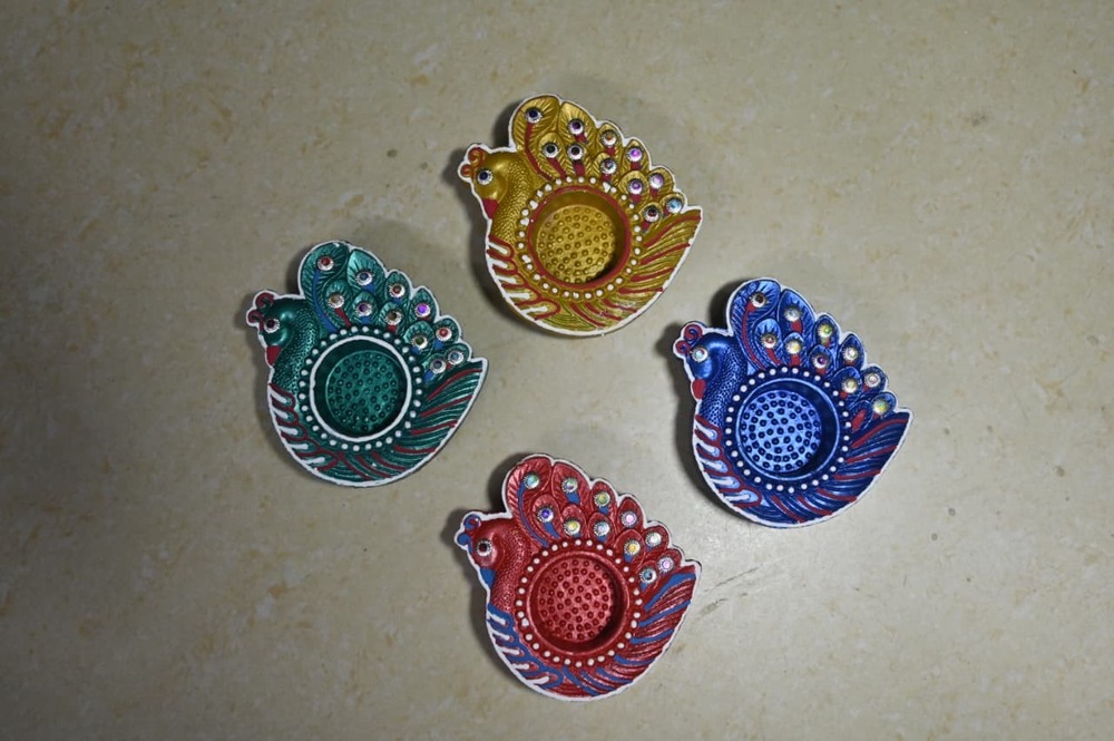 Decorative Colored Diya