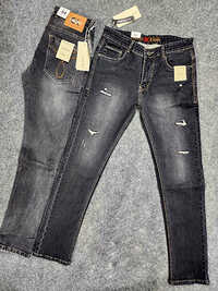 Cotton Full Length Stretchable Jeans - Color: Black