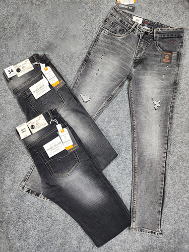 Full Length Peach Cotton Fully Stretchable Jeans