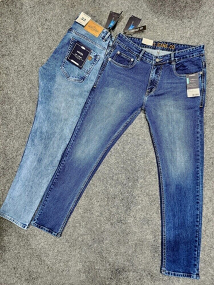 Full Length Cotton Fully Stretchable Jeans - Color: Blue