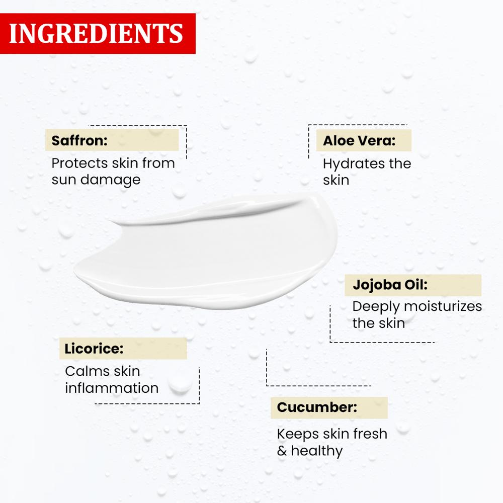 Sun Defence with SPF 50 | Protects Skin from Sun Damage & UV Rays