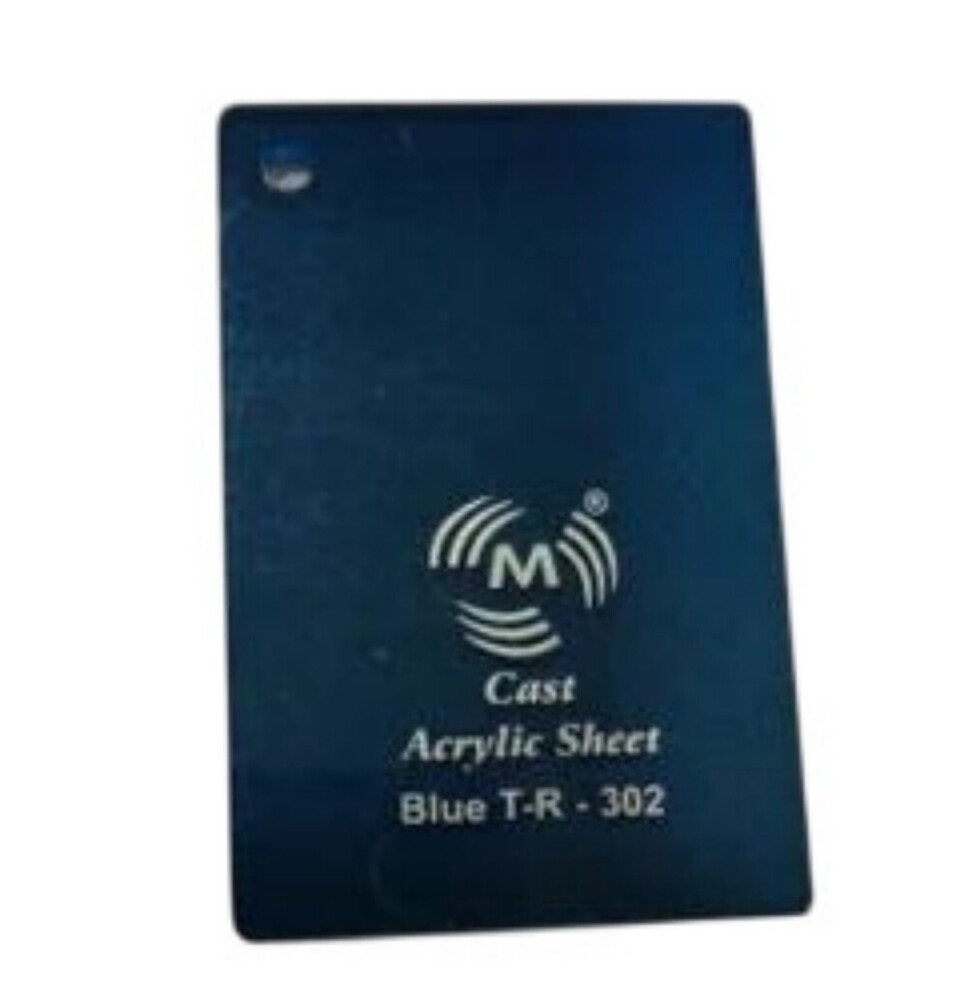2Mm Glossy Blue Cast Acrylic Sheet - Size: 4X8 Ft