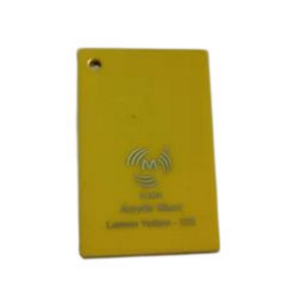 Lemon Cast Acrylic Sheet - Density: 1.19 G/Cma