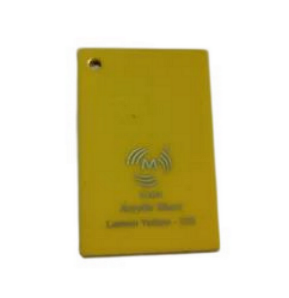 Lemon Cast Acrylic Sheet - Density: 1.19 G/Cma