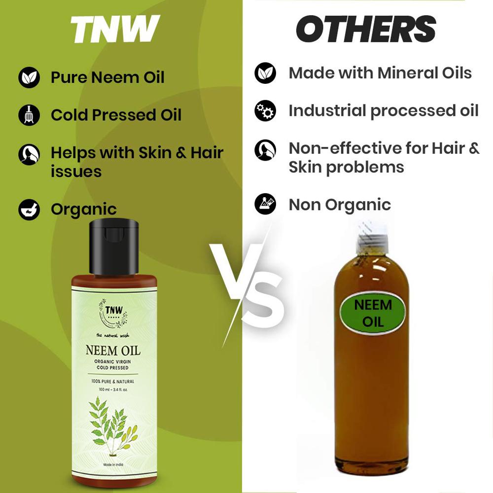 TNW- Neem Oil for Reducing Dandruff & Infection | Suitable for all skin & hair types