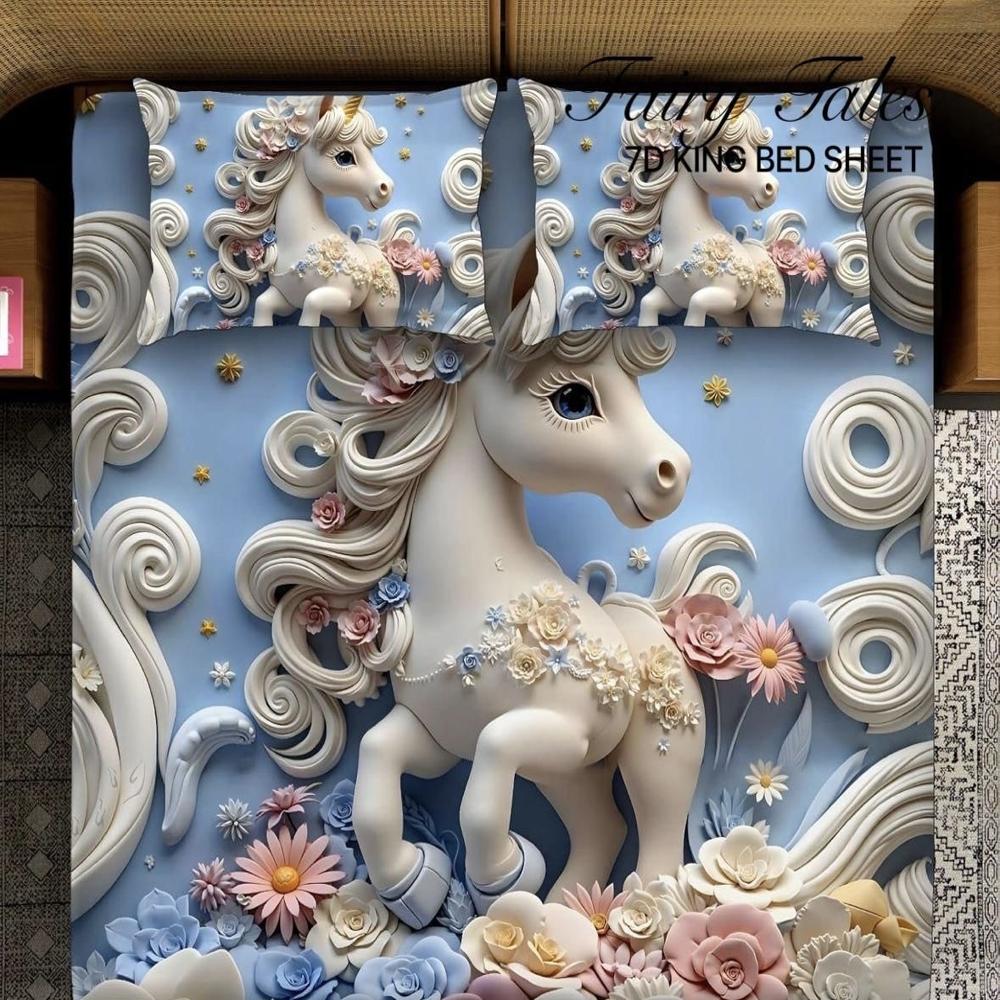 FAIRYTALE KING 7D BEDSHEET