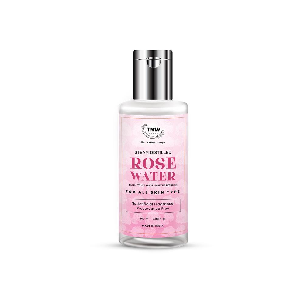TNW-The Natural Wash Steam Distilled Rose Water for Toning & Hydrating Skin | No Artificial Fragrance | Suitable for All Skin Types