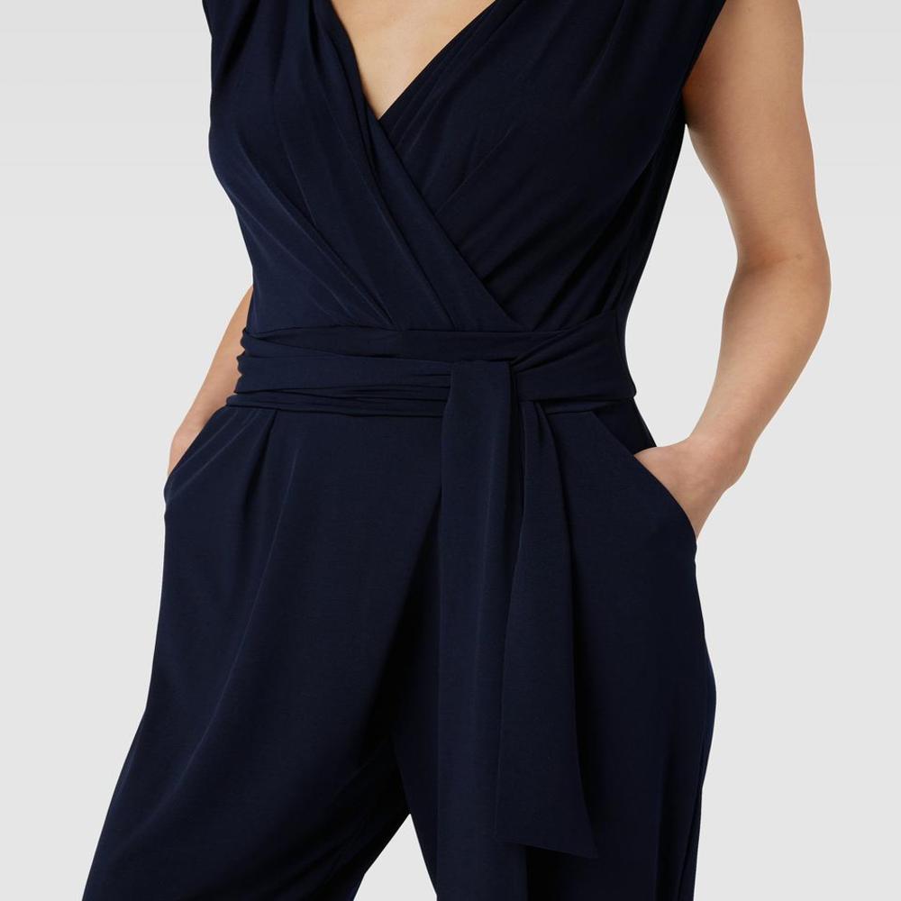 Export surplus Women Sleeveless Tie Waist Jumpsuit