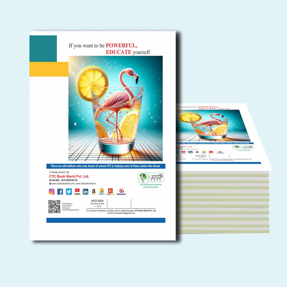 CTC BOOK WORLD Prime Series 3-in-1 5-Line Notebook | 80 Pages | Combined Handwriting, Language & Logic Ruling | Premium Multi-Subject Early Learning Notebook