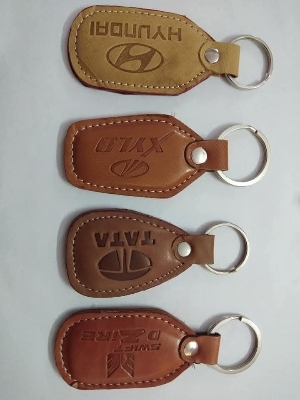 Genuine leather keychain