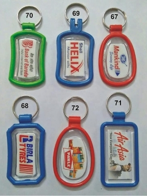 Moulded crystal keychain