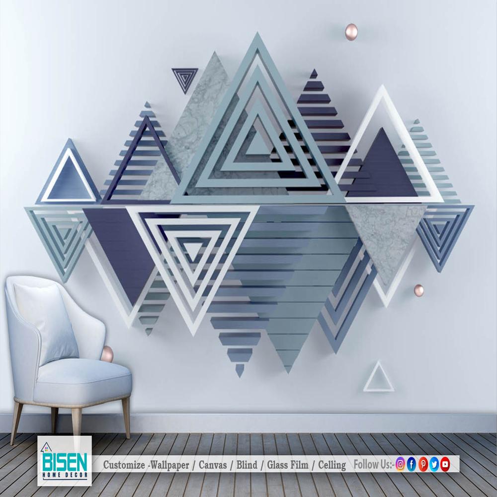Geometric Wallpaper - Material: Non Woven