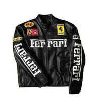 Leather Sports Jacket - Color: Black
