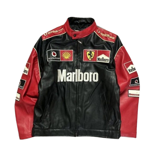 Leather Sports Jacket Ludhiana Fabric - Color: Black