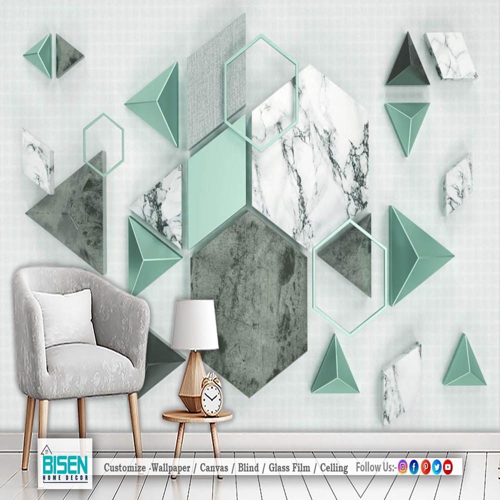 Geometric Patterns Background - Material: Non Woven
