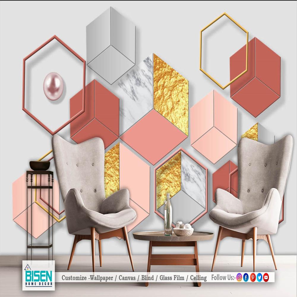 Geometric Patterns Background - Material: Non Woven