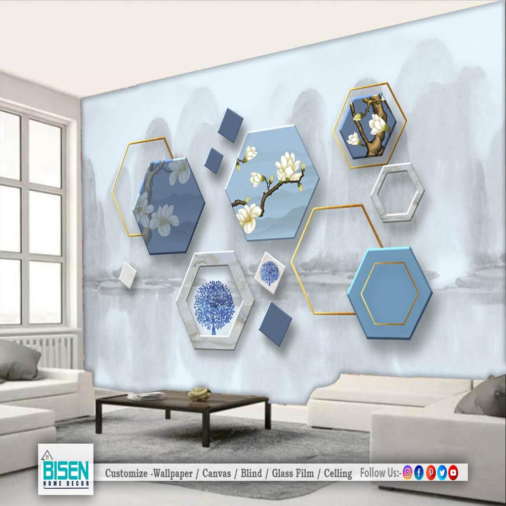 Geometric Patterns Background - Material: Non Woven