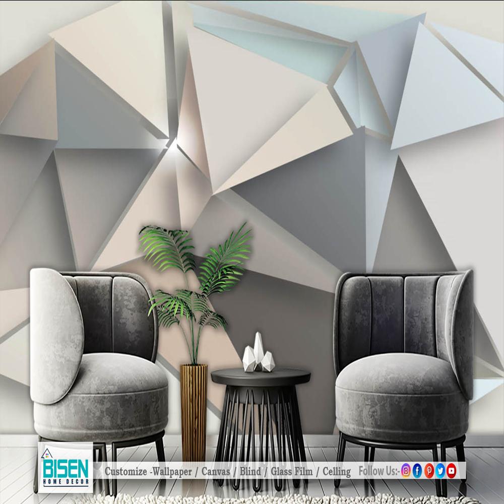 Abstract Geometry Wallpaper - Material: Non Woven