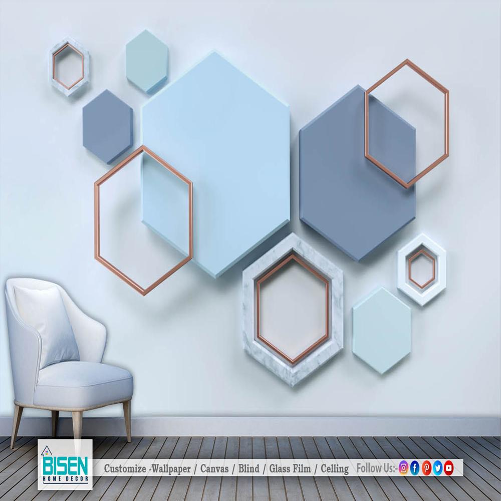 Abstract Geometry Wallpaper - Material: Non Woven