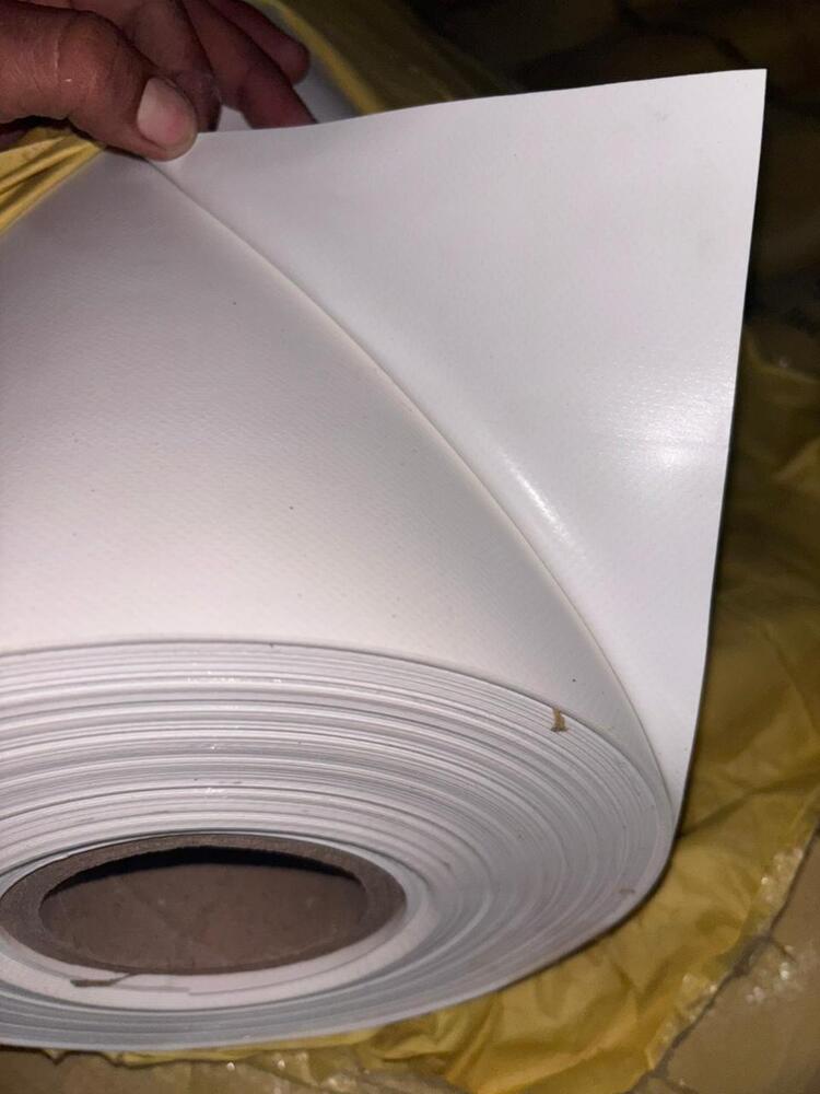 Grey A Grade PVC Coated Tarpaulin