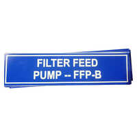 Foam Sheet Name Plate - Color: Blue