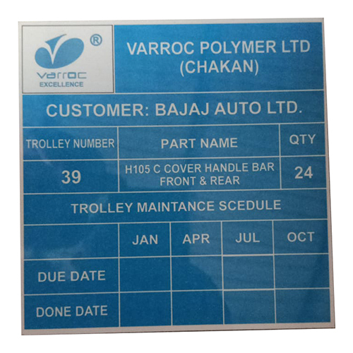 Industrial Notice Plate