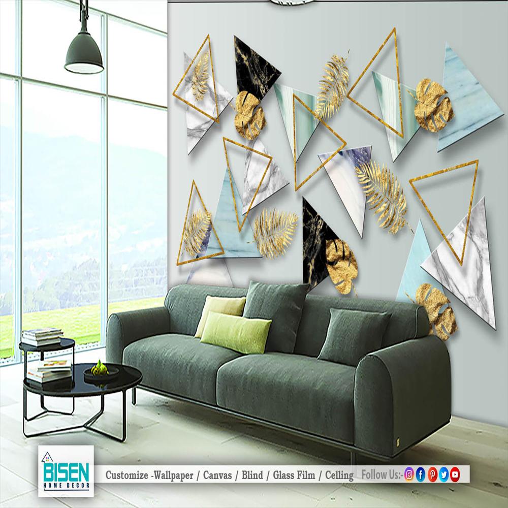 3D geometric for bedroom