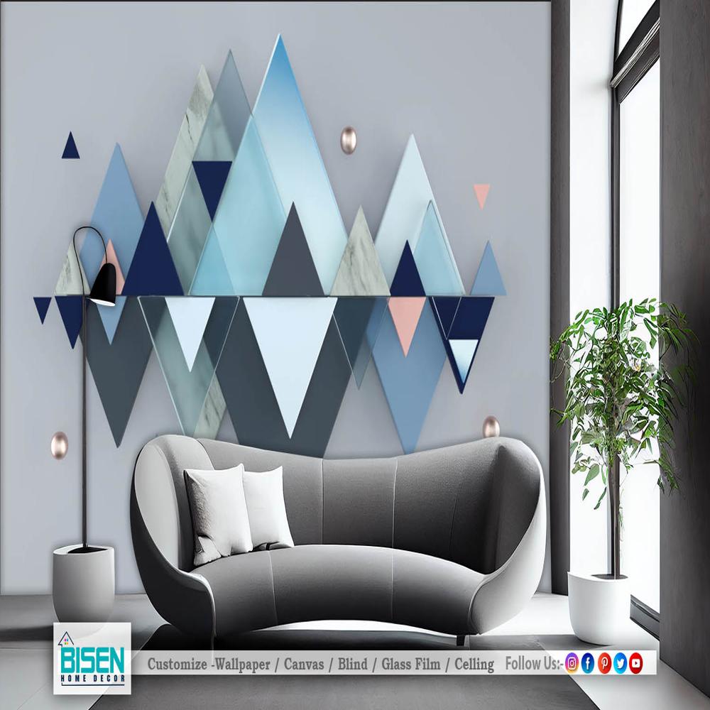 3D geometric for bedroom