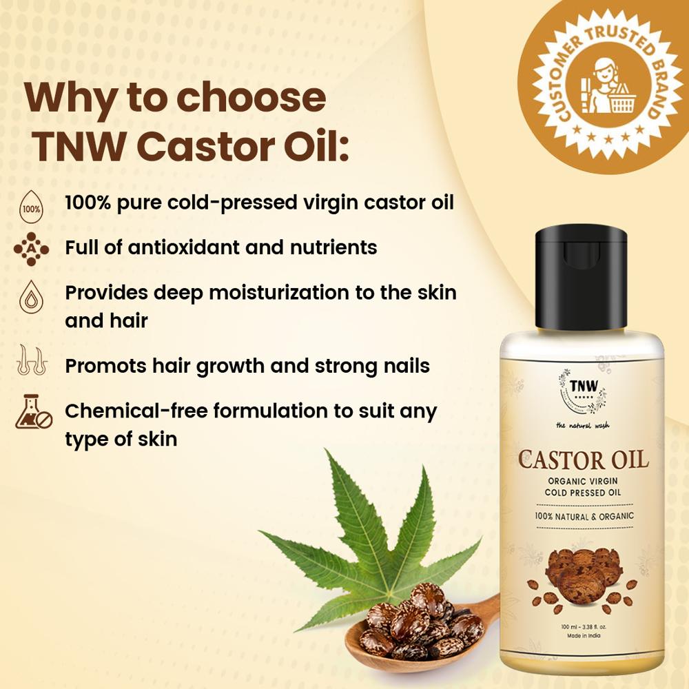 Castor Oil for Healthy Skin & Nails | Adds Volume to Eyebrow & Eyelashes