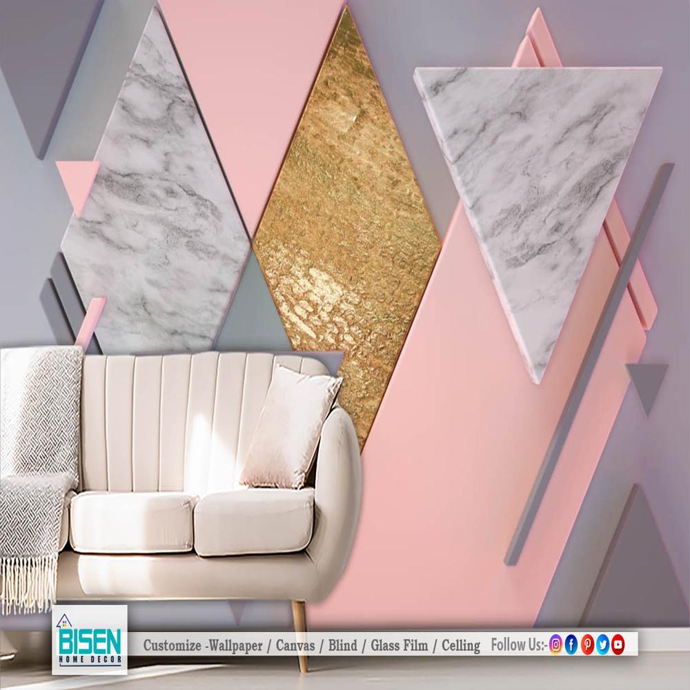 3d Geometric For Walls - Material: Non Woven