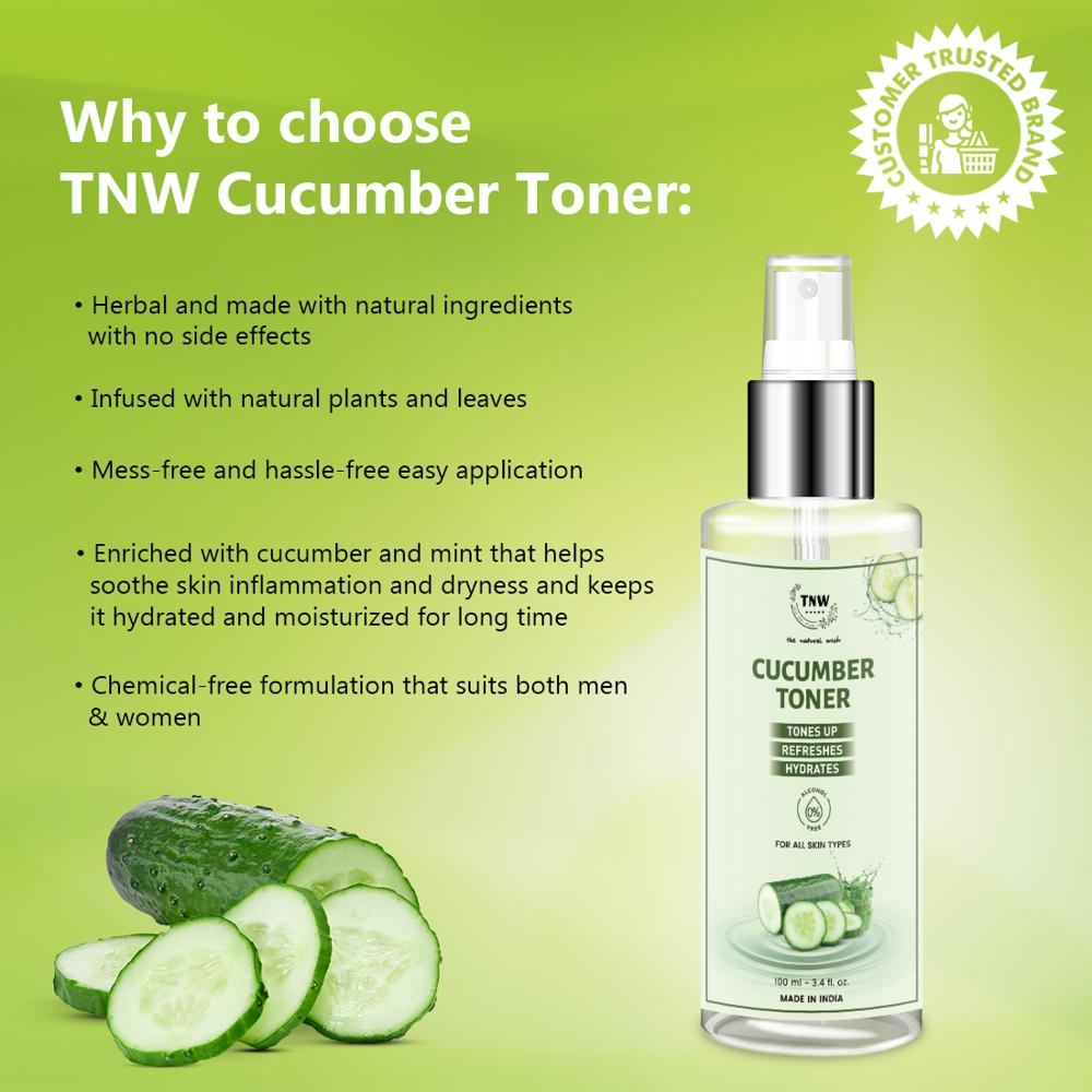 Cucumber Toner for Hydrating Skin | Calms Skin Irritation & Redness