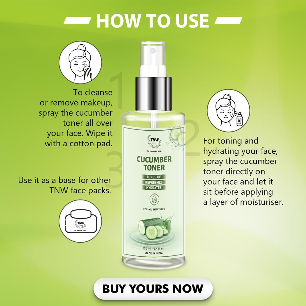 Cucumber Toner for Hydrating Skin | Calms Skin Irritation & Redness
