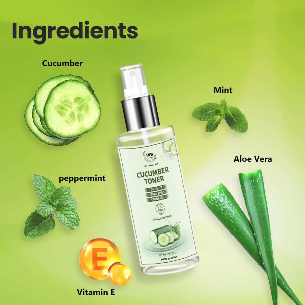 Cucumber Toner for Hydrating Skin | Calms Skin Irritation & Redness