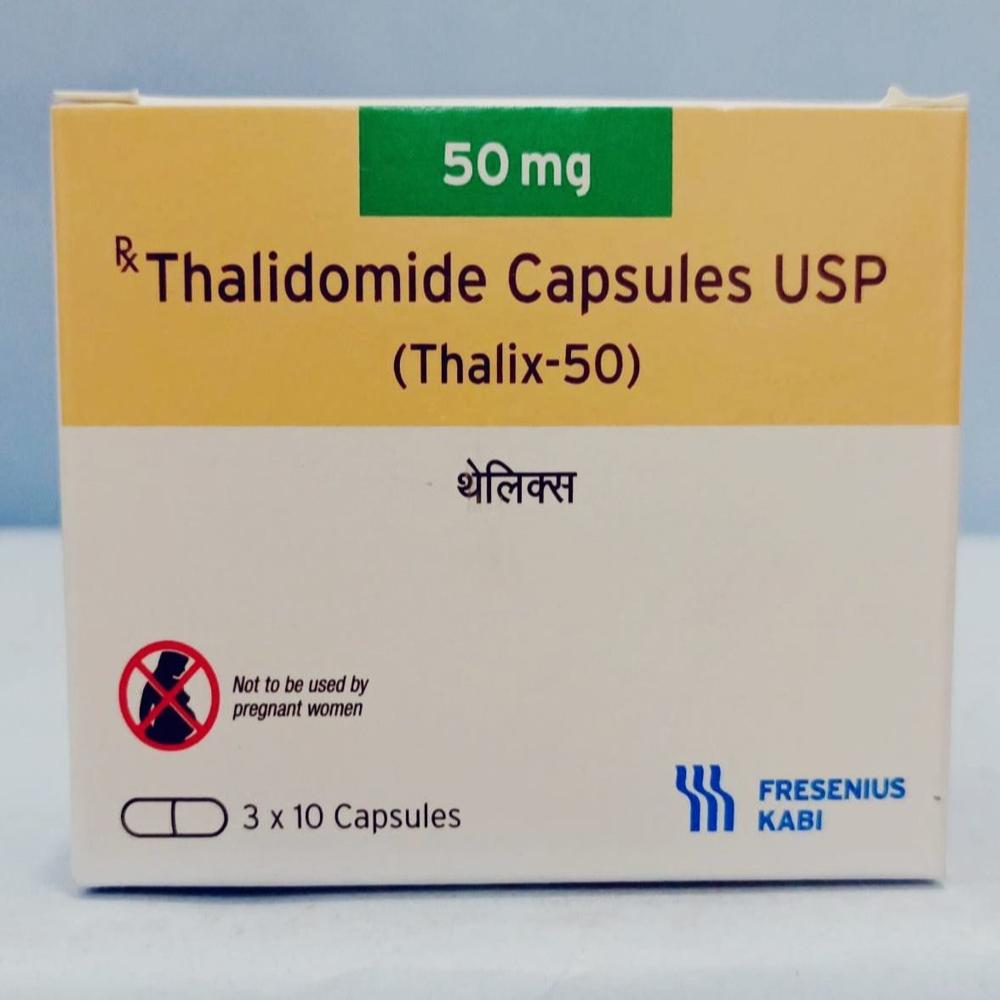 50 Mg Thalidomide Capsules Usp - 50 Mg Dosage, Normal Fermentation Smell | Shelf Life 24-36 Months, Storage 20â°c To 25â°c