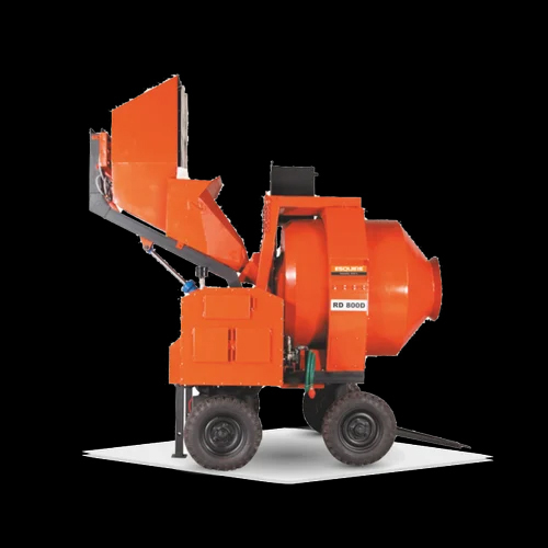 Diesel Reverse Drum Mixer - Color: Orange