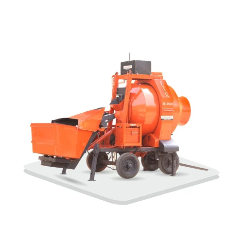 Diesel Reverse Drum Mixer - Color: Orange