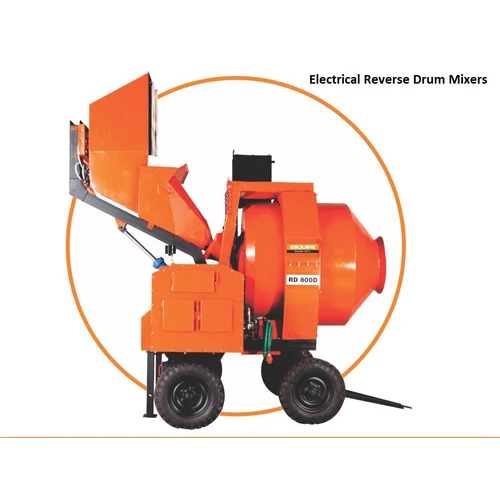 Electrical Reverse Drum Mixer - Belt Type: V-belt Driven