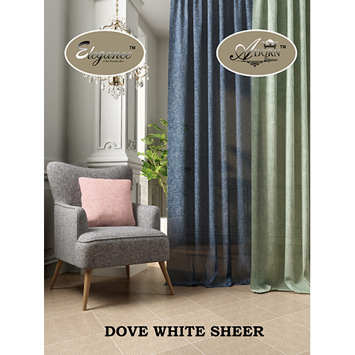 Dove White Sheer Curtains