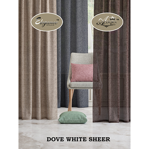Dove White Sheer Curtains