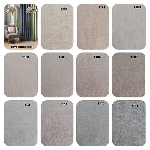 Dove White Sheer Curtains