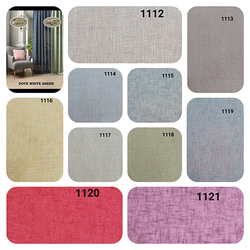 Dove White Sheer Curtains