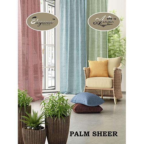 Sheer Curtain Fabric - Application: Home Hotel Cafe