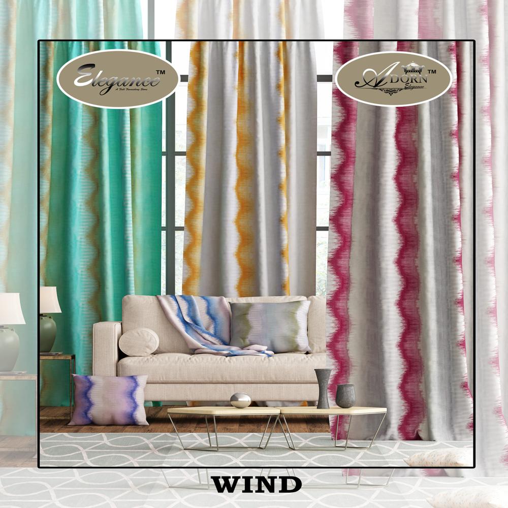 Printed curtain fabric
